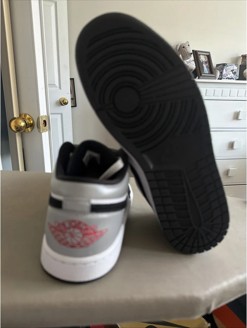 Jordan 1 Low SE ‘White Black Matte Silver Fire Red’ (HF3148-106) Men Sizes New
